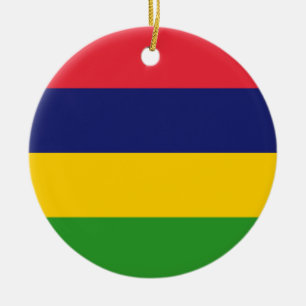 Mauritius-Flagge Keramik Ornament