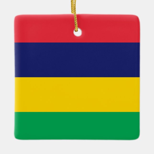 Mauritius-Flagge Keramikornament (Vorderseite)