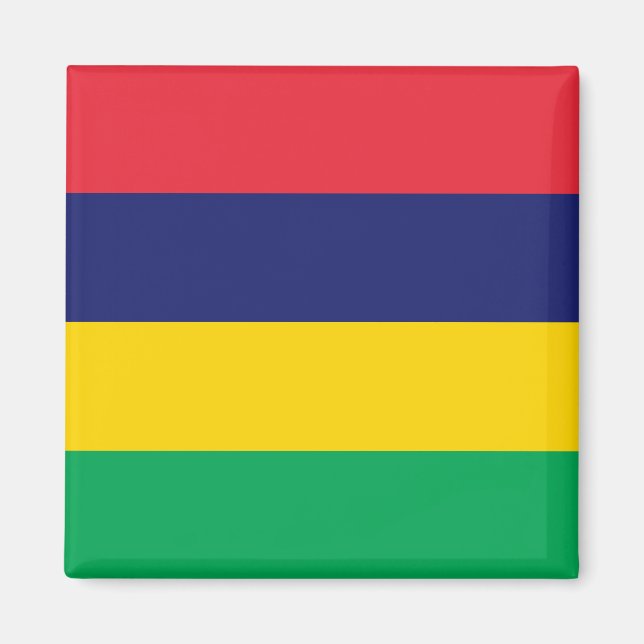Mauritius-Flagge Magnet (Vorne)