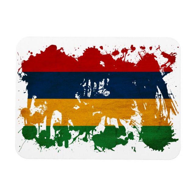 Mauritius-Flagge Magnet (Horizontal)