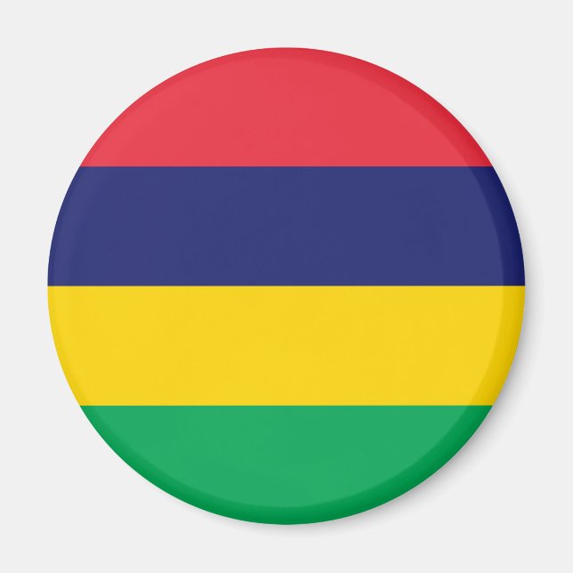 Mauritius-Flagge Magnet (Vorne)