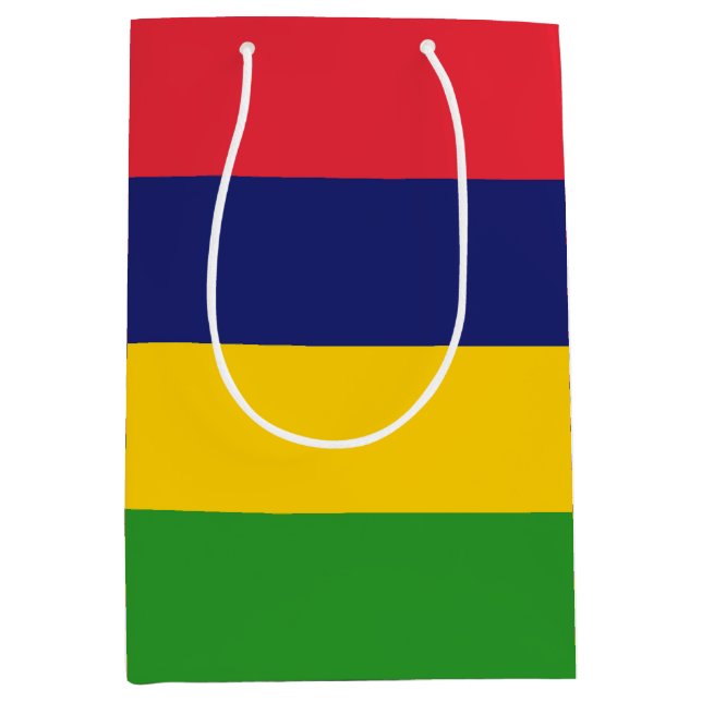 Mauritius-Flagge Mittlere Geschenktüte (Vorderseite)