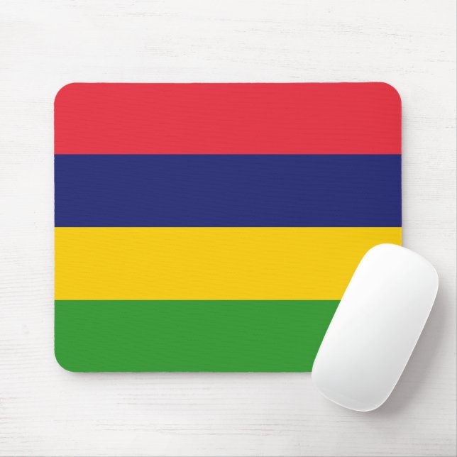 Mauritius-Flagge Mousepad (Mit Mouse)