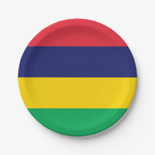 Mauritius-Flagge Pappteller