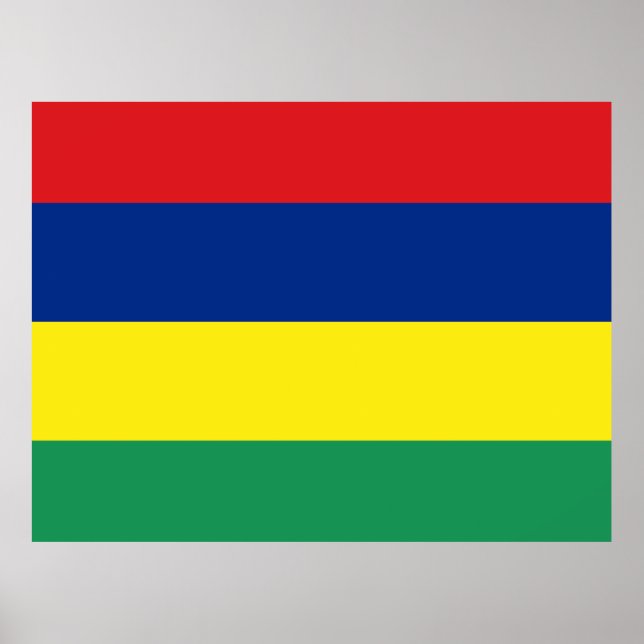 Mauritius-Flagge Poster (Vorne)