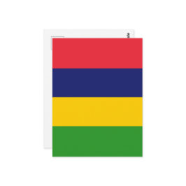 Mauritius-Flagge Postkarte