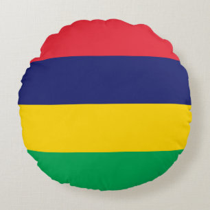 Mauritius-Flagge Rundes Kissen