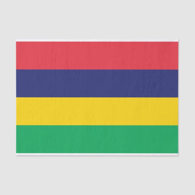 Mauritius-Flagge Seidenpapier (Vorderseite)