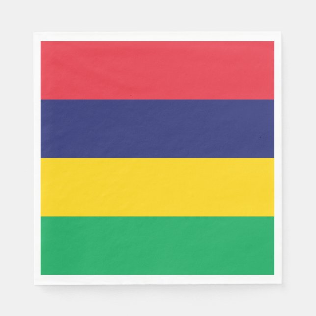 Mauritius-Flagge Serviette (Vorderseite)