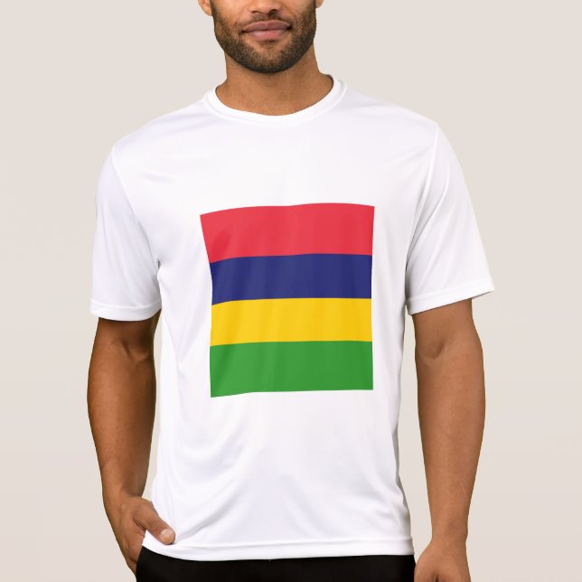 Mauritius-Flagge T-Shirt (Vorderseite)