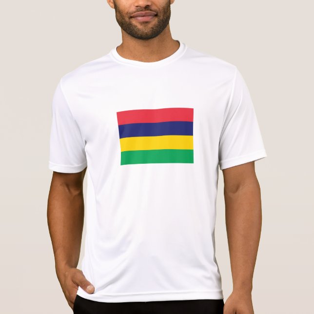 Mauritius-Flagge T-Shirt (Vorderseite)