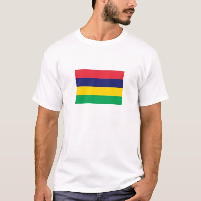 Mauritius-Flagge T-Shirt (Vorderseite)