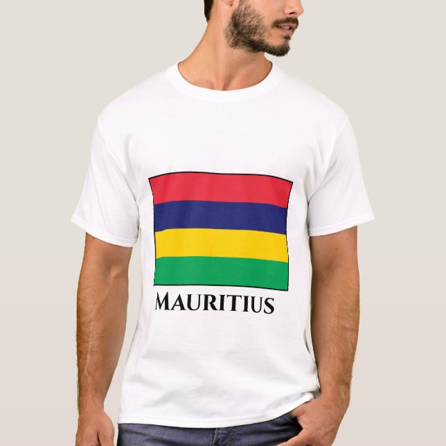Mauritius-Flagge T-Shirt (Vorderseite)