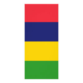 Mauritius-Flagge Werbekarte
