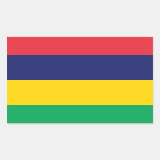 Mauritius* Flaggen-Aufkleber Rechteckiger Aufkleber