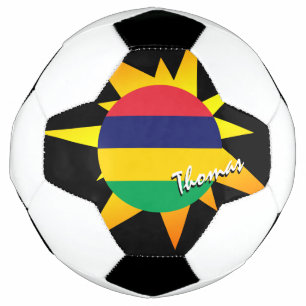 Mauritius Football & Mauritius Flag / BANG Fußball