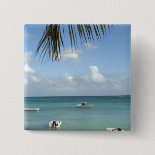 Mauritius, Grand Baie. Boote verankert in der Button