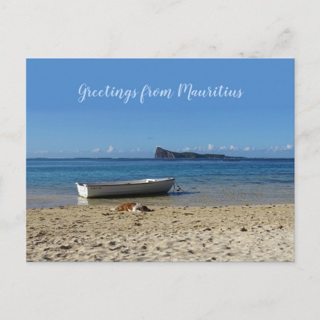 Mauritius Greetings von Cap Malheureux Postkarte (Vorderseite)