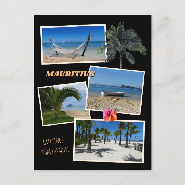 Mauritius - Grüße von Paradise Postcard Postkarte (Vorderseite)