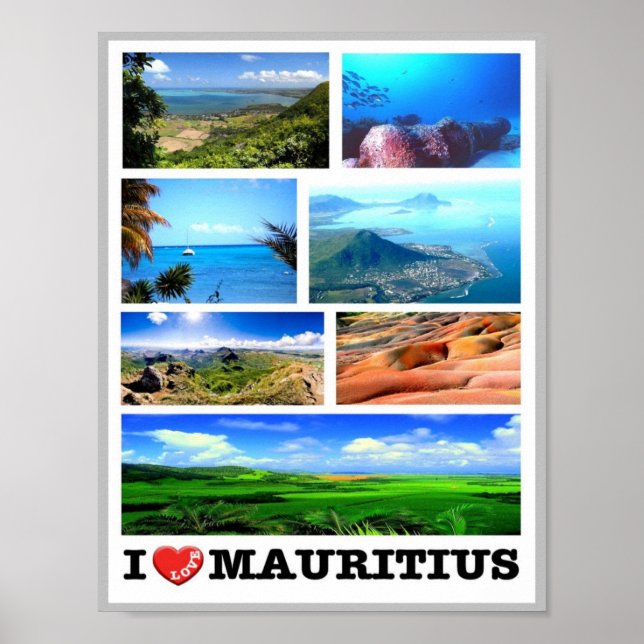 Mauritius - I Liebe - Poster (Vorne)
