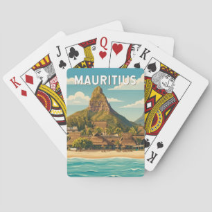 Mauritius Illustration Reise Kunst Vintage Spielkarten