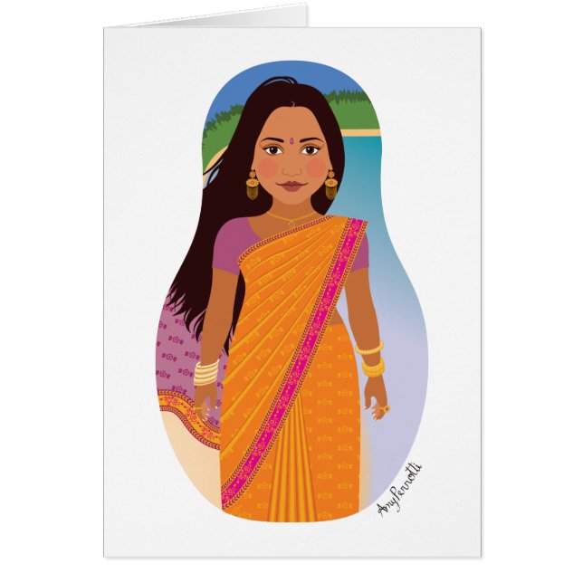 Mauritius, Indian Matryoshka Card (Vorne)