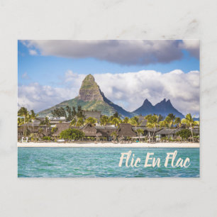 Mauritius Indian Ocean Flic En Flac Beach Souvenir Feiertagspostkarte
