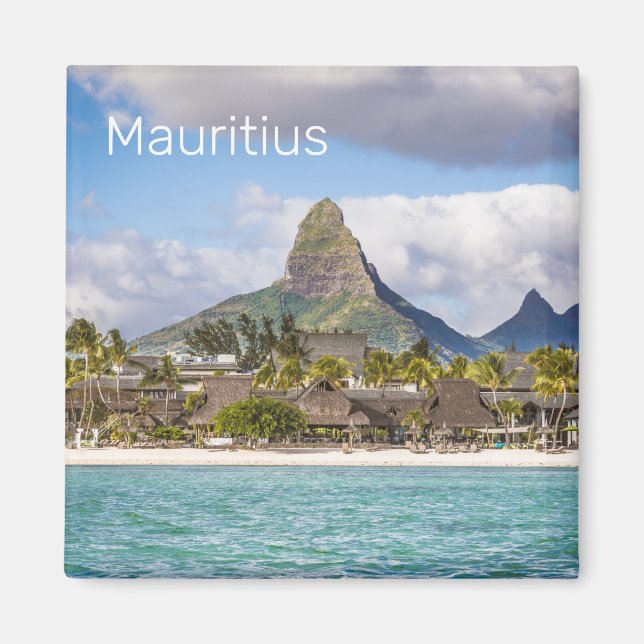 Mauritius Indian Ocean Flic En Flac Beach Souvenir Magnet (Vorne)