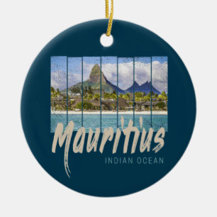 Mauritius Indischer Ozean Vintag Beach Souvenir Keramik Ornament
