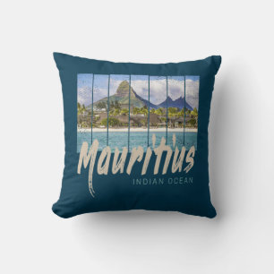 Mauritius Indischer Ozean Vintag Beach Souvenir Kissen