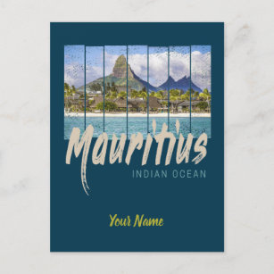 Mauritius Indischer Ozean Vintag Beach Souvenir Postkarte