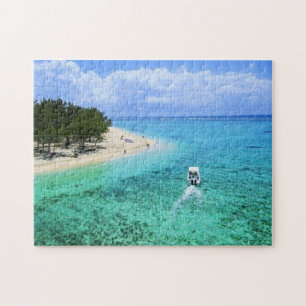 Mauritius Island Beach Indischer Ozean Boat Türkis Puzzle