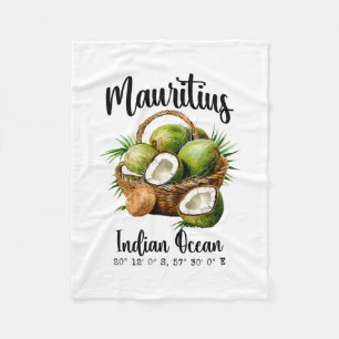 Mauritius Kokosnuss Indischer Ozean Tropeninsel GP Fleecedecke