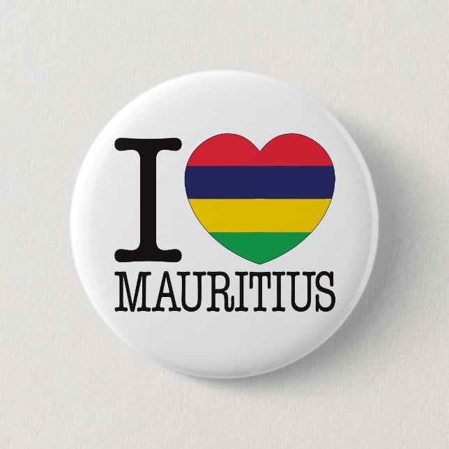 Mauritius-Liebe v2 Button (Vorderseite)