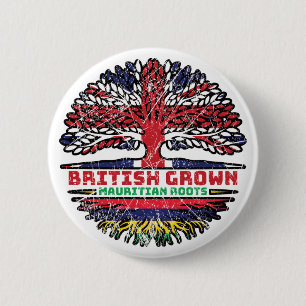 Mauritius Mauritian Uk Vereinigtes Königreich Button