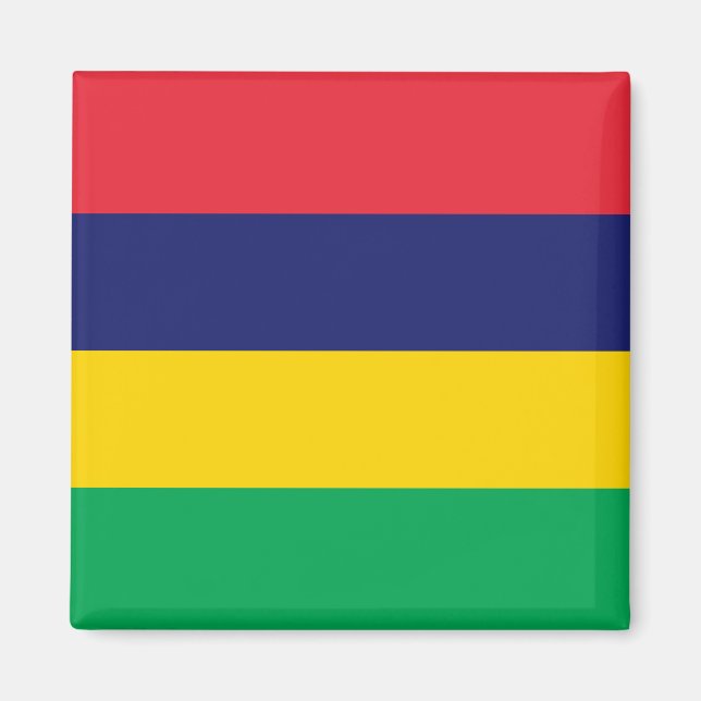 Mauritius - mauritische Flagge Magnet (Vorne)