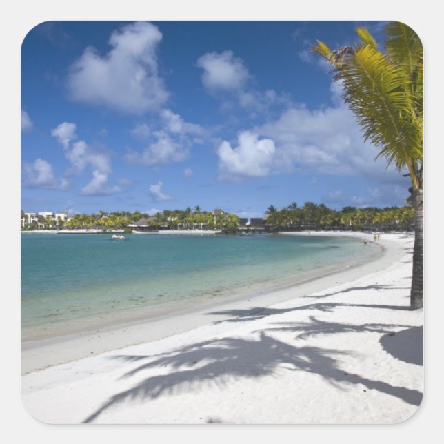 Mauritius, Mauritius, Trou d'Eau Douce, Quadratischer Aufkleber (Vorderseite)