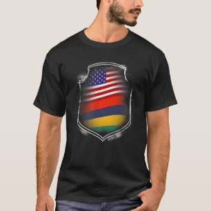 Mauritius Mauritius USA Flaggen Mauritius Amerikan T-Shirt