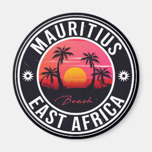 Mauritius Ostafrika Retro-Sonnenuntergang Andenken Magnet