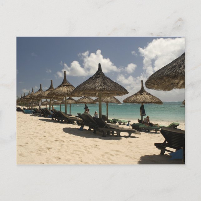 Mauritius, Poste de Flacq. Die Strandlandschaft Postkarte (Vorderseite)