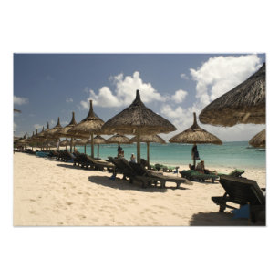 Mauritius, Poste de Flacq. Strand Szene bei der Fotodruck