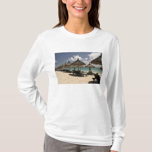 Mauritius, Poste de Flacq. Strandlage T-Shirt (Vorderseite)