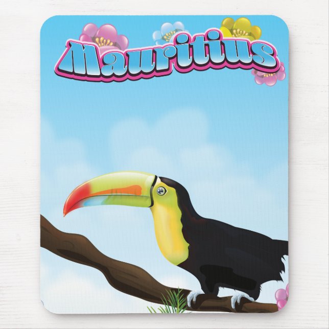 Mauritius Reiseplakat Mousepad (Vorne)