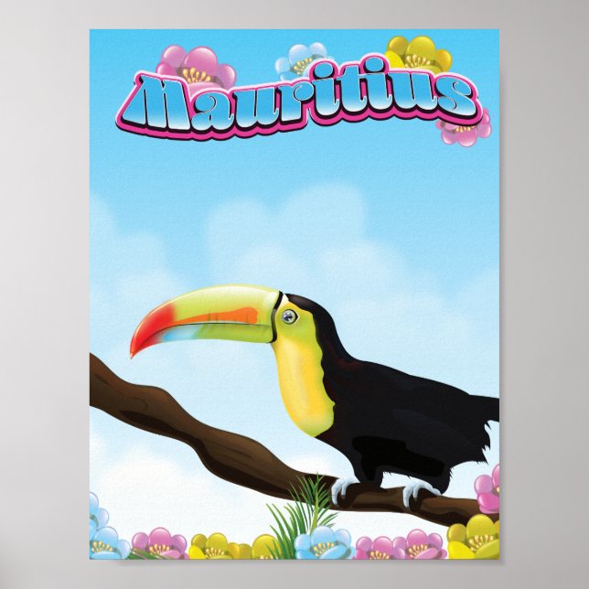Mauritius Reiseplakat Poster (Vorne)