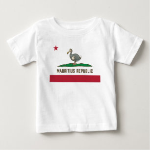 Mauritius Republik Kalifornien Flaggendodo Baby T-shirt
