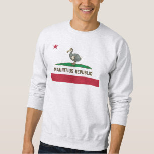 Mauritius Republik Kalifornien Flaggendodo Sweatshirt