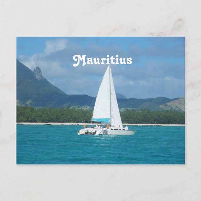Mauritius Sailing Postkarte (Vorderseite)
