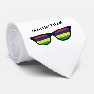 Mauritius Shades benutzerdefinierte Text- und Farb Krawatte
