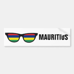 Mauritius Shades, benutzerdefinierter Text- und Fa Autoaufkleber