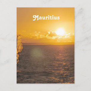 Mauritius Sunset Postkarte